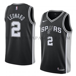 Maillot San Antonio Spurs Kawhi Leonard Icon 2017-18 Noir
