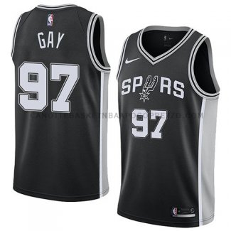 Maillot San Antonio Spurs Rudy Gay Icon 2018 Noir