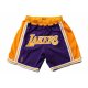 Short Los Angeles Lakers Jaune Volet