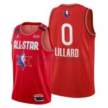 Maillot All Star 2020 Portland Trail Blazers Damian Lillard Rouge