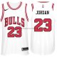 Maillot Authentique Chicago Bulls Jordan 2017-18 Blanc