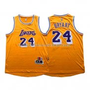 Maillot Authentique Retro Los Angeles Lakers Bryant Jaune
