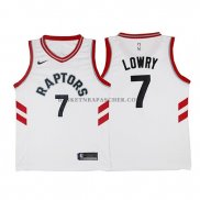 Maillot Authentique Toronto Raptors Lowry 2017-18 Blanc