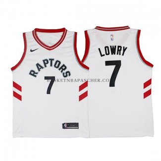 Maillot Authentique Toronto Raptors Lowry 2017-18 Blanc