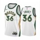Maillot Boston Celtics Marcus Smart NO 36 Ville 2023-24 Blanc