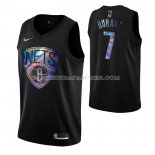 Maillot Brooklyn Nets Kevin Durant Iridescent Logo Noir