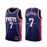 Maillot Brooklyn Nets Kevin Durant NO 7 Ville 2021-22 Bleu Maillot Brooklyn Nets Kevin Durant NO 7 Ville 2021-22 Bleu