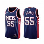 Maillot Brooklyn Nets Mike James NO 55 Ville 2021-22 Bleu Maillot Brooklyn Nets Mike James NO 55 Ville 2021-22 Bleu