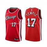 Maillot Chicago Bulls Garrett Temple NO 17 Ville 2021-22 Rouge