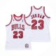 Maillot Chicago Bulls Michael Jordan NO 23 Mitchell & Ness 1995-96 Blanc