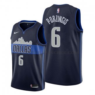 Maillot Dallas Mavericks Kristaps Porzingis Statement Bleu
