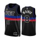 Maillot Detroit Pistons Kemba Walker NO 8 Statement 2022-23 Noir
