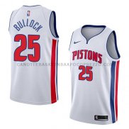 Maillot Detroit Pistons Reggie Bullock Association 2018 Blanc