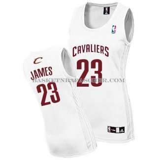 Maillot Femme Cleveland Cavaliers james Blanc