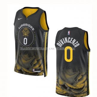 Maillot Golden State Warriors Donte Divincenzo NO 0 Ville 2022-23 Noir