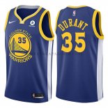 Maillot Golden State Warriors Kevin Durant 2017-18 Bleu