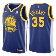 Maillot Golden State Warriors Kevin Durant 2017-18 Bleu