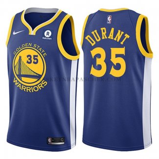 Maillot Golden State Warriors Kevin Durant 2017-18 Bleu