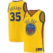 Maillot Golden State Warriors Kevin Durant 2017-18 Jaune