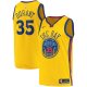 Maillot Golden State Warriors Kevin Durant 2017-18 Jaune