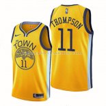 Maillot Golden State Warriors Klay Thompson NO 11 Earned Jaune