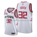 Maillot Houston Rockets Jeff Green Ville 2019-20 Blanc Maillot Houston Rockets Jeff Green Ville 2019-20 Blanc