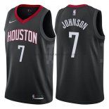 Maillot Houston Rockets Joe Johnson Statehombret 2017-18 Noir
