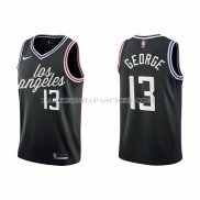 Maillot Los Angeles Clippers Paul George NO 13 Ville 2022-23 Noir