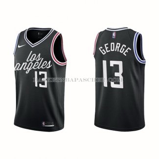 Maillot Los Angeles Clippers Paul George NO 13 Ville 2022-23 Noir