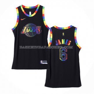 Maillot Los Angeles Lakers LeBron James NO 6 Fashion Royalty 2022-23 Noir