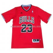 Maillot Manche Courte Chicago Bulls Jordan Rouge