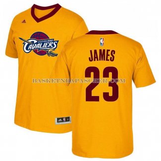 Maillot Manche Courte Cleveland Cavaliers James Jaune