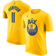Maillot Manche Courte Golden State Warriors Klay Thompson Statement Jaune