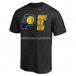 Maillot Manche Courte Indiana Pacers Whole New Game Noir