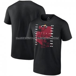Maillot Manche Courte Miami Heat 2023 Eastern Conference Champions Free Throw Courtside Noir