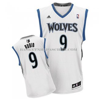 Maillot Minnesota Timberwolves Rubio Blanc