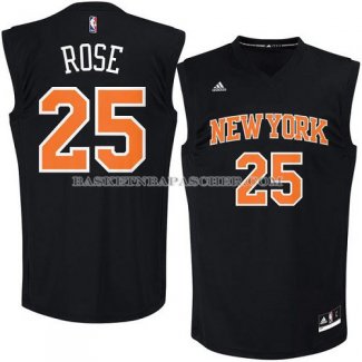 Maillot Mode Noir New York Knicks Rose Noir