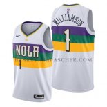 Maillot New Orleans Pelicans Zion Williamson Ciudad 2019-20 Blanc