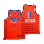 Maillot Oklahoma City Thunder Russell Westbrook NO 0 Statement 2021 Orange Maillot Oklahoma City Thunder Russell Westbrook NO 0 Statement 2021 Orange