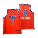 Maillot Oklahoma City Thunder Russell Westbrook NO 0 Statement 2021 Orange