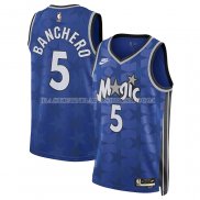 Maillot Orlando Magic Paolo Banchero NO 5 Classic 2023-24 Bleu