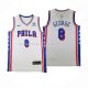 Maillot Philadelphia 76ers Paul George NO 8 Association 2024-25 Blanc