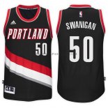 Maillot Portland Trail Blazers Caleb Swanigan Road 2017-18 Noir