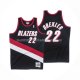 Maillot Portland Trail Blazers Clyde Drexler NO 22 Mitchell & Ness 1991-92 Noir
