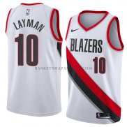 Maillot Portland Trail Blazers Jake Layman Association 2018 Blan