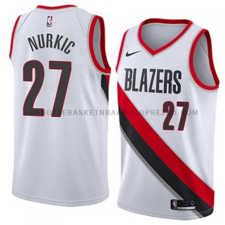 Maillot Portland Trail Blazers Jusuf Nurkic Association 2018 Bla