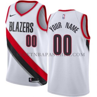 Maillot Portland Trail Blazers Personnalise 2017-18 Blanc