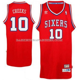 Maillot Retro Philadelphia 76ers Cheeks Rouge