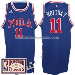 Maillot Retro Philadelphia 76ers Holiday Bleu