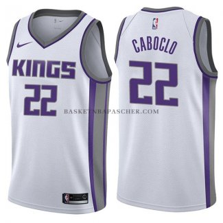 Maillot Sacramento Kings Bruno Caboclo Association 2017-18 Blanc